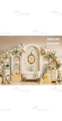 Tło fotograficzne „Kaczuszki w eleganckiej łazience” | UB_894